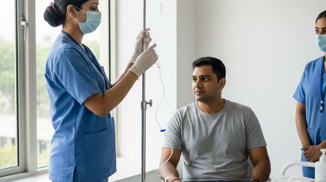 Home Iv-Therapy: Safety, Supervision & A Sterile Environment Are Critical